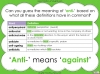The Prefix 'anti-' - Year 3 and 4 Teaching Resources (slide 8/23)